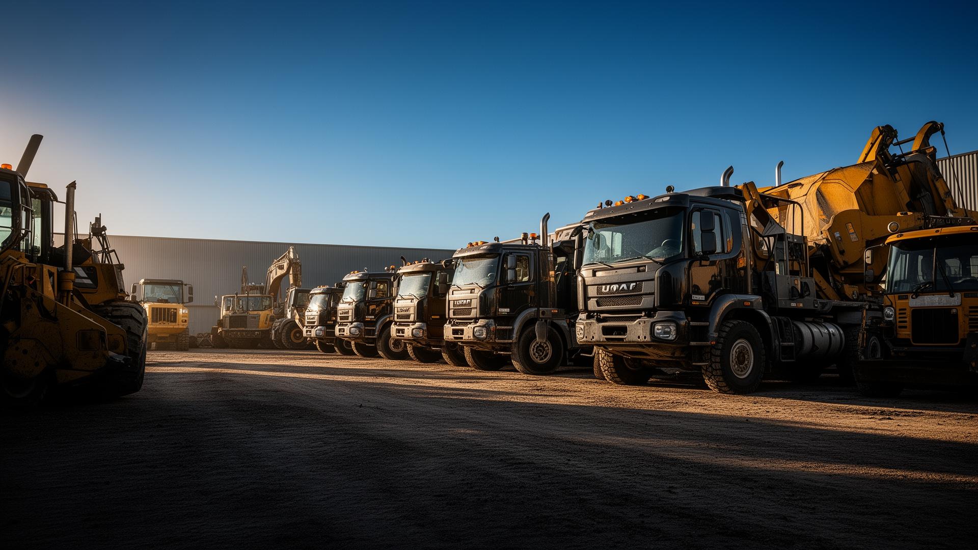 Fleet of trucks